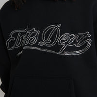 HOODIE DEPT STRASS BLACK