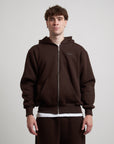 ZIP HOODIE CHOCO BROWN