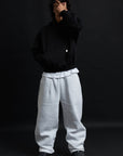 Hoodie Genesis Crop BLACK Destroyed
