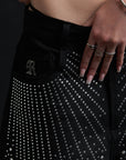 ECLIPSE RHINESTONE BAGGY BLACK