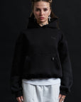 Hoodie Genesis Crop BLACK Destroyed