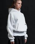 Hoodie Genesis Crop Ash Grey Destroyed