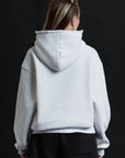 Hoodie Genesis Crop Ash Grey Destroyed