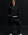HOODIE RELIQUAR TOTAL BLACK CRYSTAL