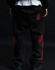 SWEATPANTS CATHEDRAL BLACK&RED