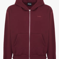 HOODIE ZIP BORDEAUX