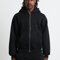 HOODIE ZIP BLACK
