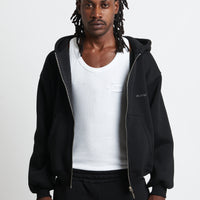 HOODIE ZIP BLACK