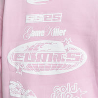 HOODIE KILLER PINK-WHITE