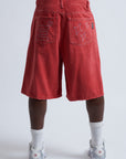 JORTS BAGGY RED DAMAGE