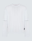 DOUBLE SLEEVE LOGO WHITE