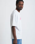 TEE WRITTEN PINK WHITE