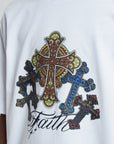 TEE BYZANTINE CROSSES WHITE