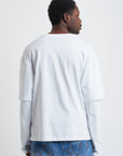 DOUBLE SLEEVE LOGO WHITE