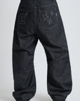 RAW DENIM BAGGY BLACK