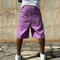 JORTS COTONE EMBROIDERED LILLA