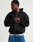 HOODIE ESSENTIAL FULL ZIP BLACK