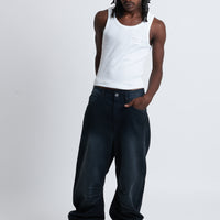 DENIM BAGGY BLACK
