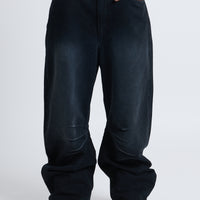 DENIM BAGGY BLACK