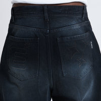 DENIM BAGGY BLACK