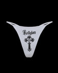 THONG Devotion WHITE-BLACK