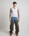 OMBRE' WASH DENIM BAGGY