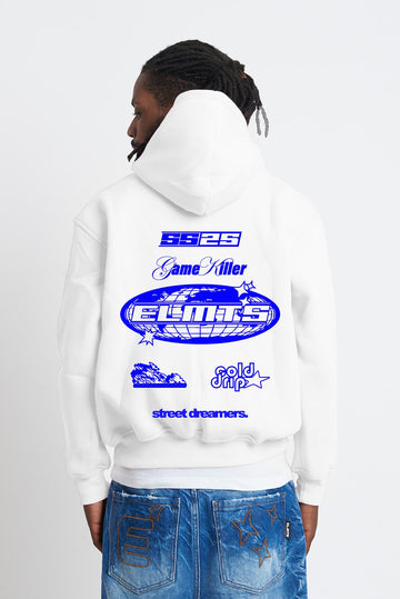 HOODIE KILLER WHITE-ROYAL