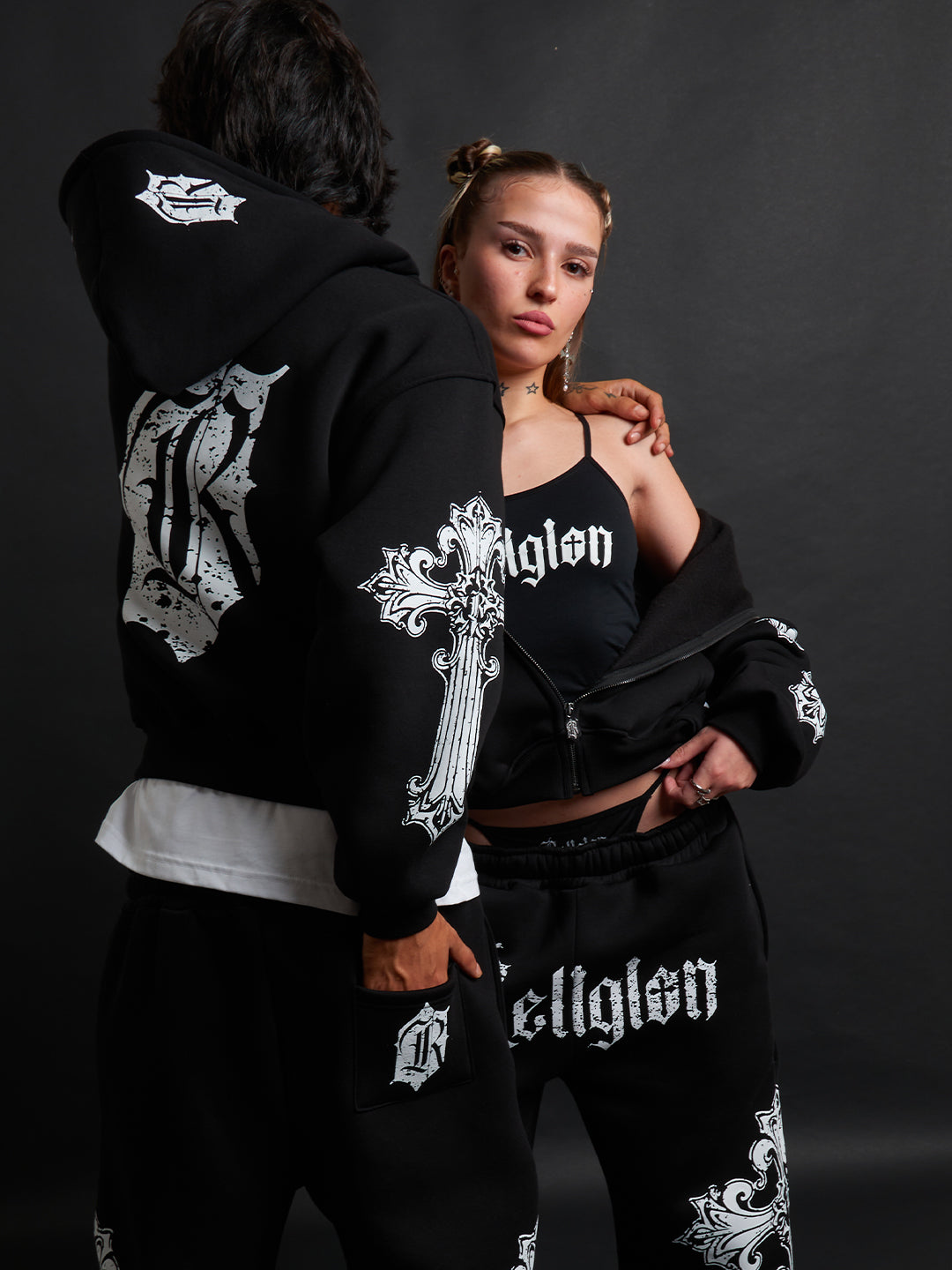 SWEATPANTS CATHEDRAL BLACK&amp;WHITE