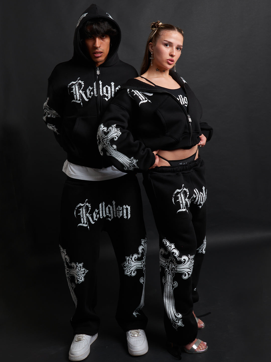 HOODIE CATHEDRAL BLACK&amp;WHITE
