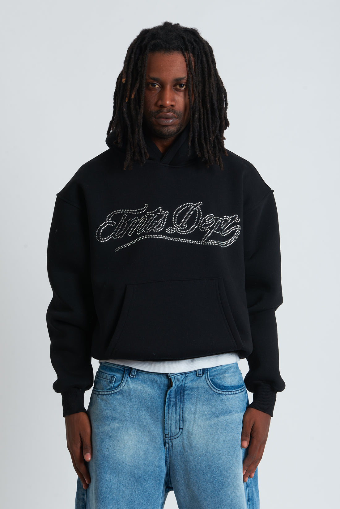 HOODIE DEPT STRASS BLACK