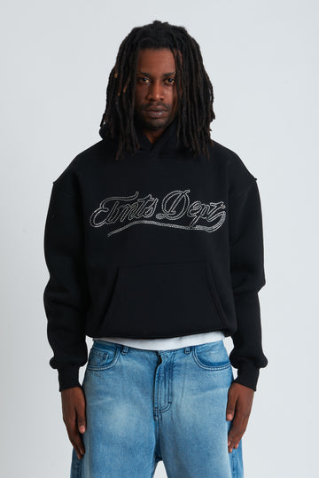 HOODIE DEPT STRASS BLACK