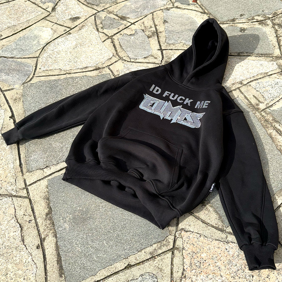 PERFECT HOODIE METAL STRASS