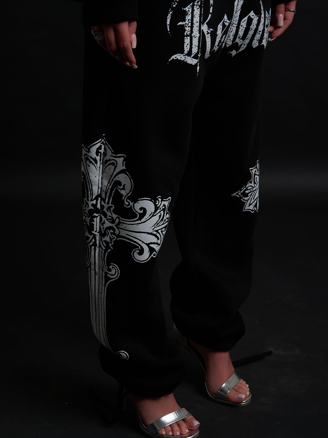 SWEATPANTS CATHEDRAL BLACK&amp;WHITE