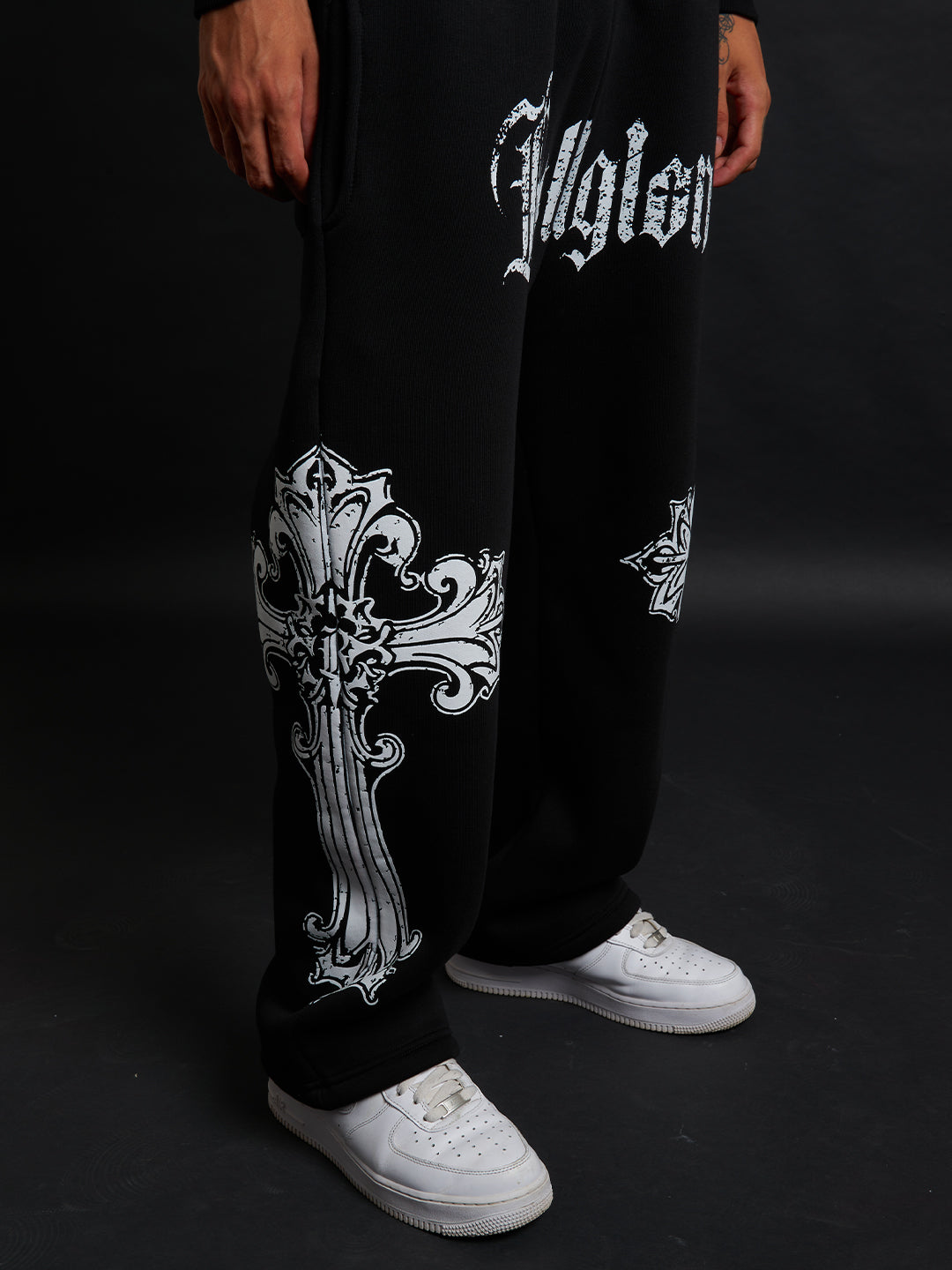 SWEATPANTS CATHEDRAL BLACK&amp;WHITE