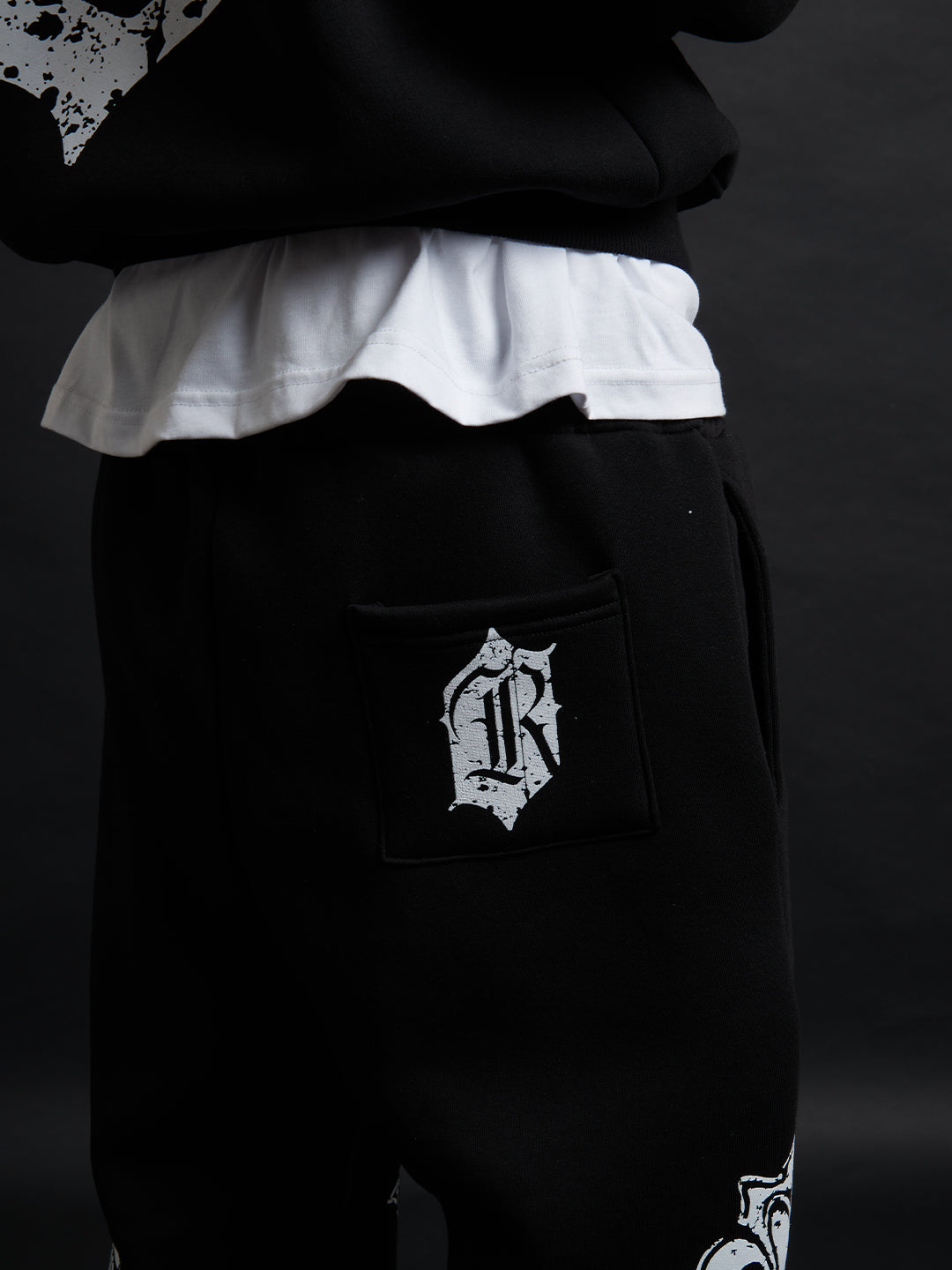 SWEATPANTS CATHEDRAL BLACK&amp;WHITE