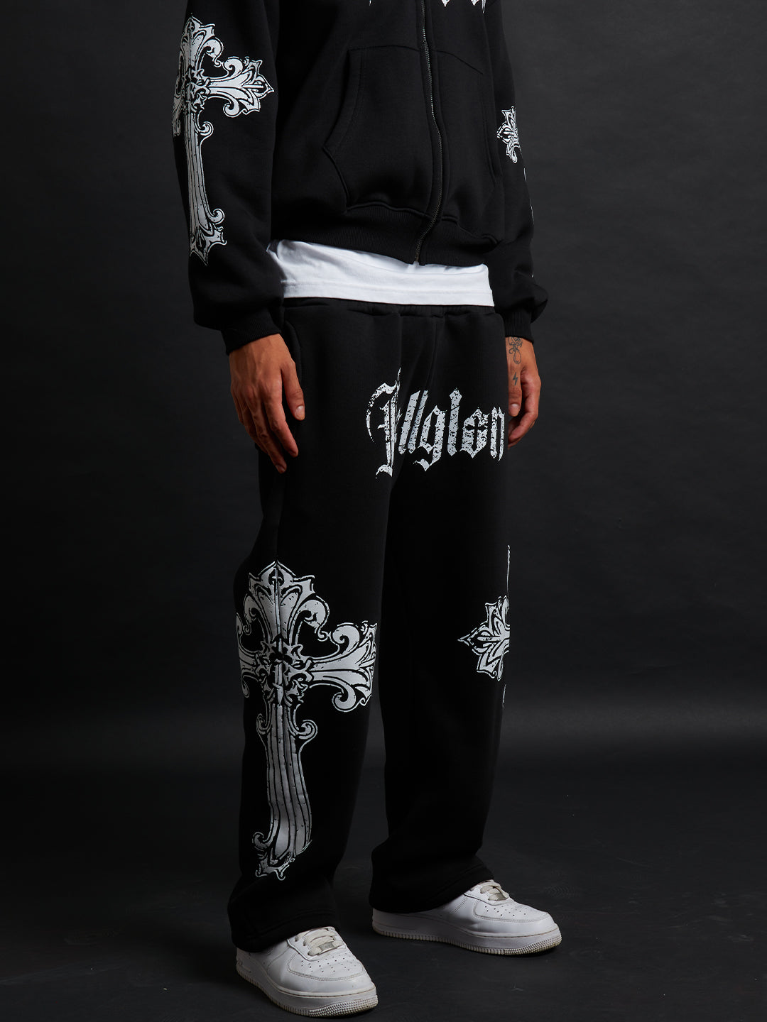 SWEATPANTS CATHEDRAL BLACK&amp;WHITE