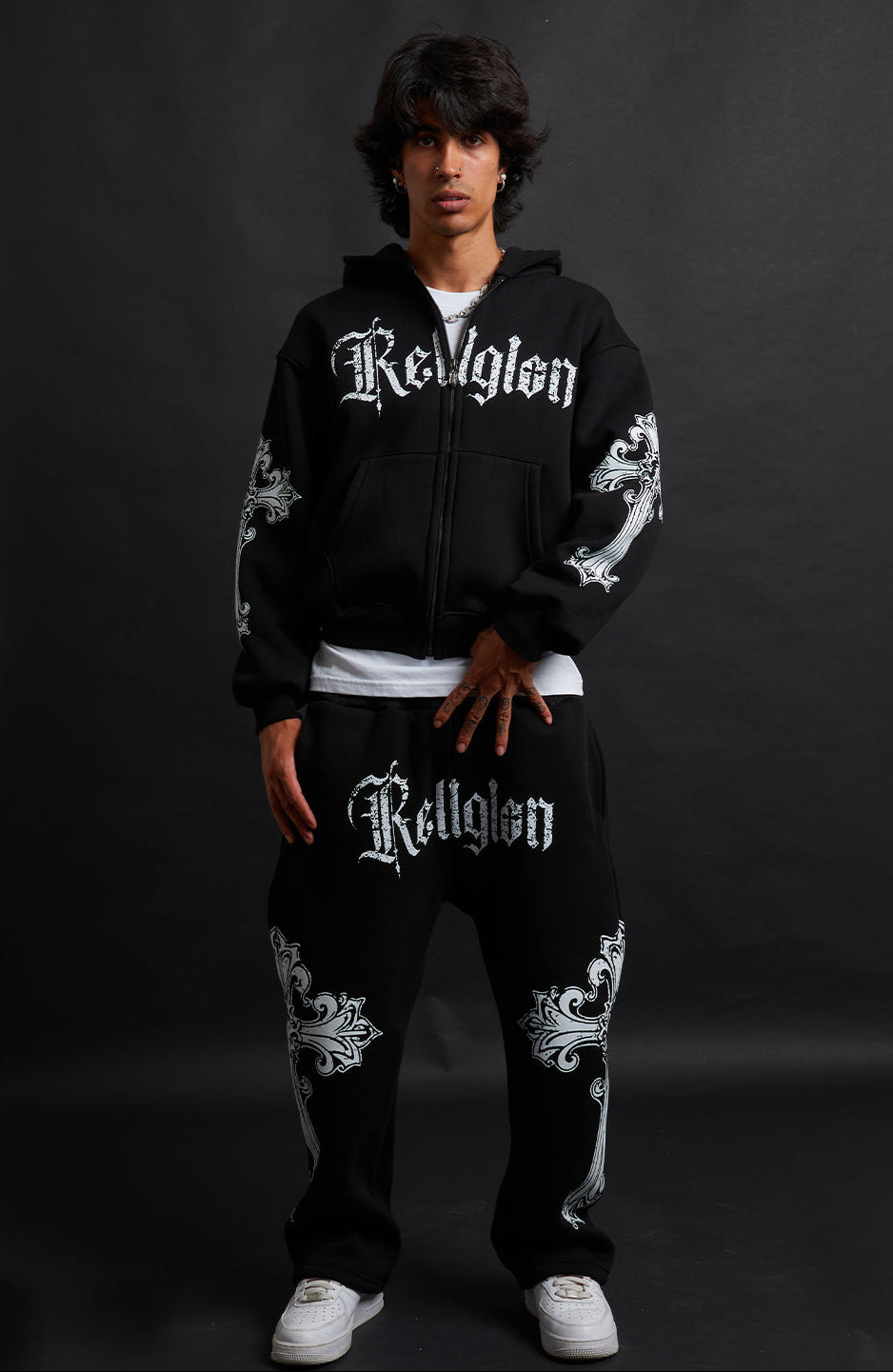 SWEATPANTS CATHEDRAL BLACK&amp;WHITE