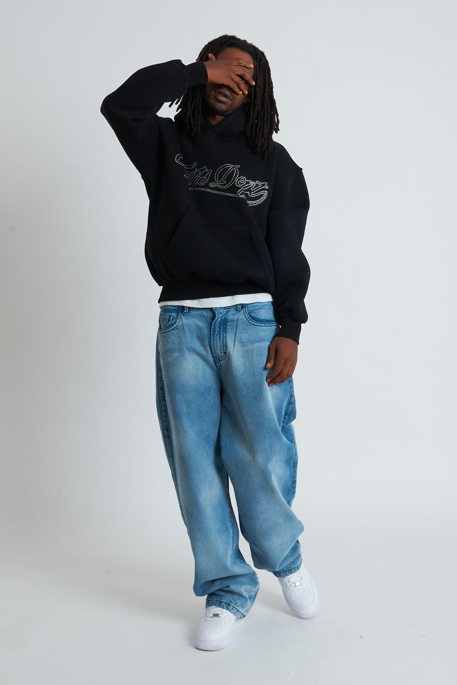 HOODIE DEPT STRASS BLACK