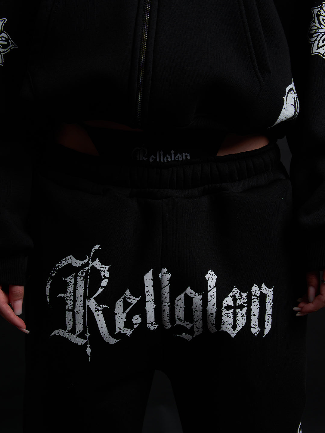 SWEATPANTS CATHEDRAL BLACK&amp;WHITE