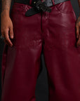 RELIC LEATHER BAGGY BORDEAUX