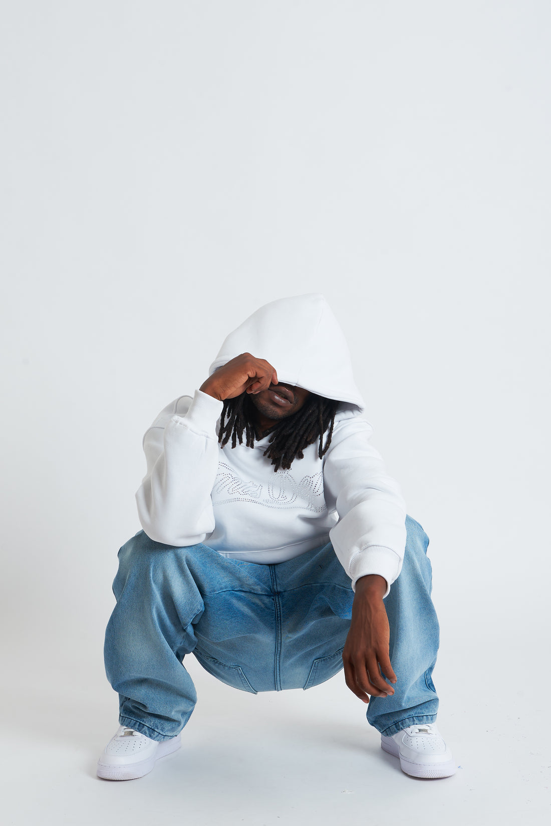 HOODIE DEPT STRASS WHITE