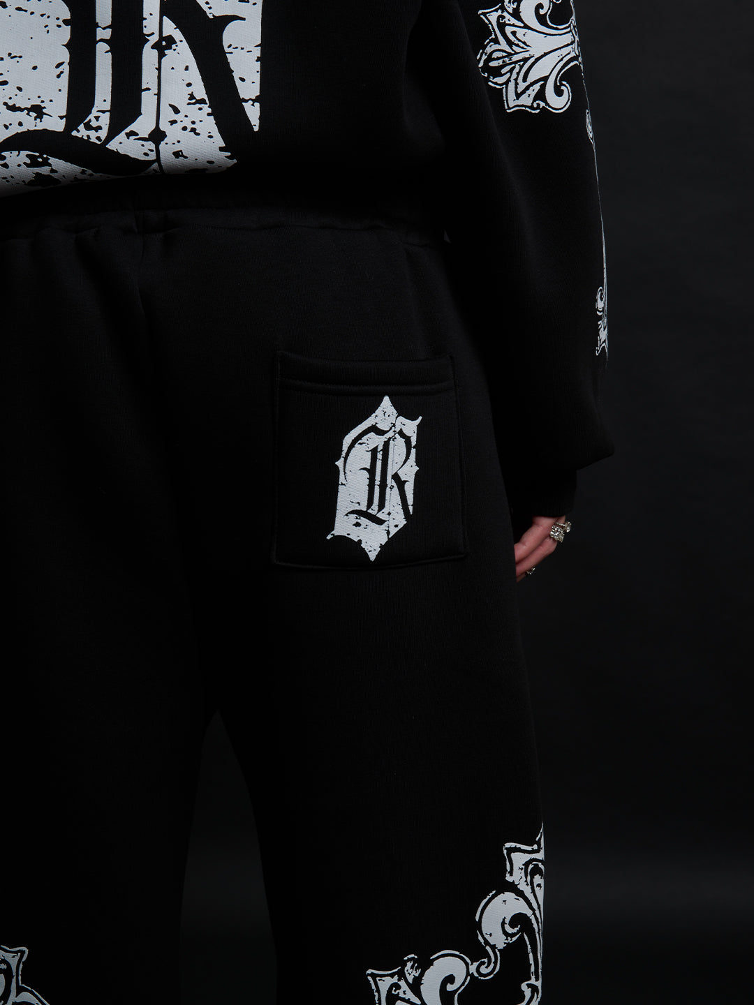 SWEATPANTS CATHEDRAL BLACK&amp;WHITE