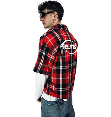 JACKET Scotland PUFF RED MANICA LUNGA INCORPORATA