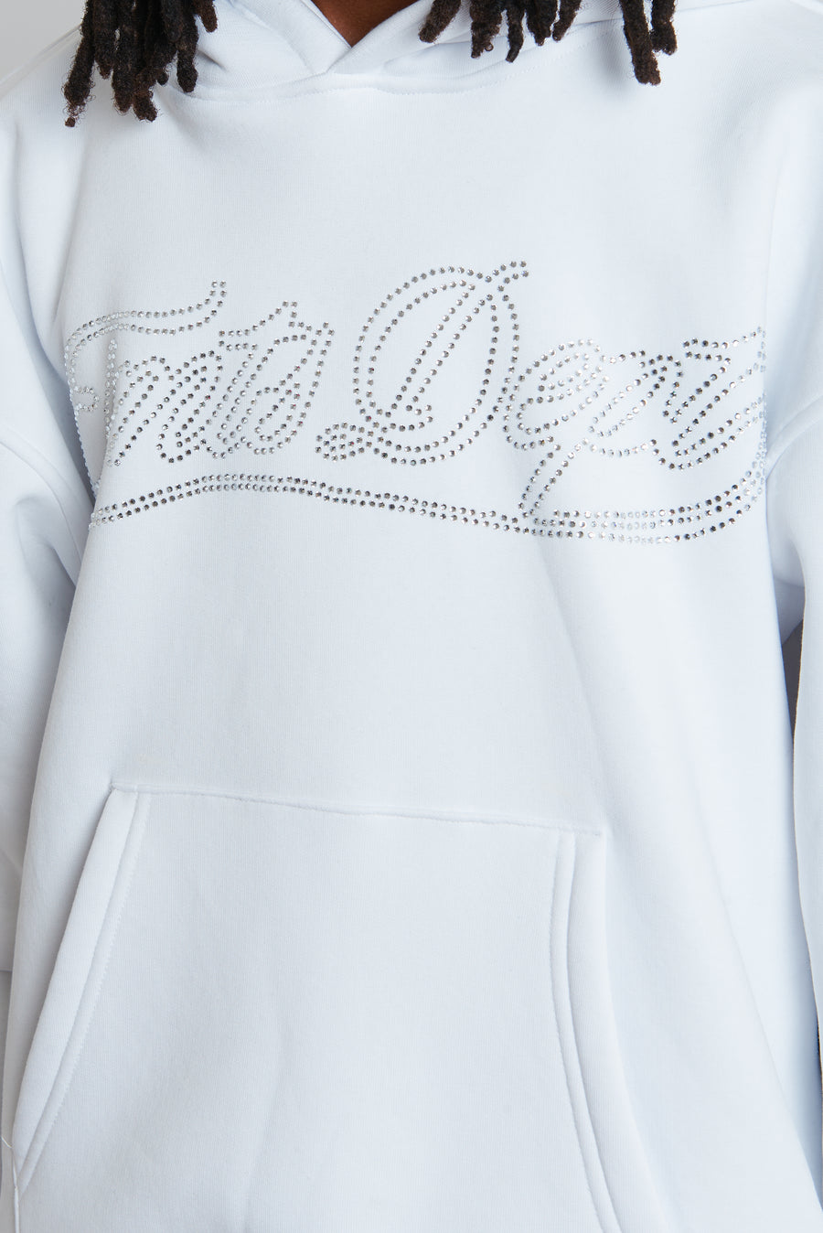 HOODIE DEPT STRASS WHITE