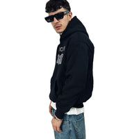 PERFECT HOODIE BLACK STRASS LOGO