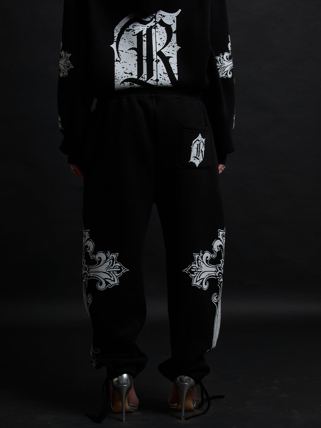 SWEATPANTS CATHEDRAL BLACK&amp;WHITE