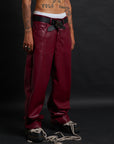 RELIC LEATHER BAGGY BORDEAUX
