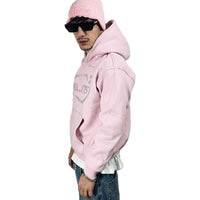 PERFECT HOODIE PINK STRASS LOGO