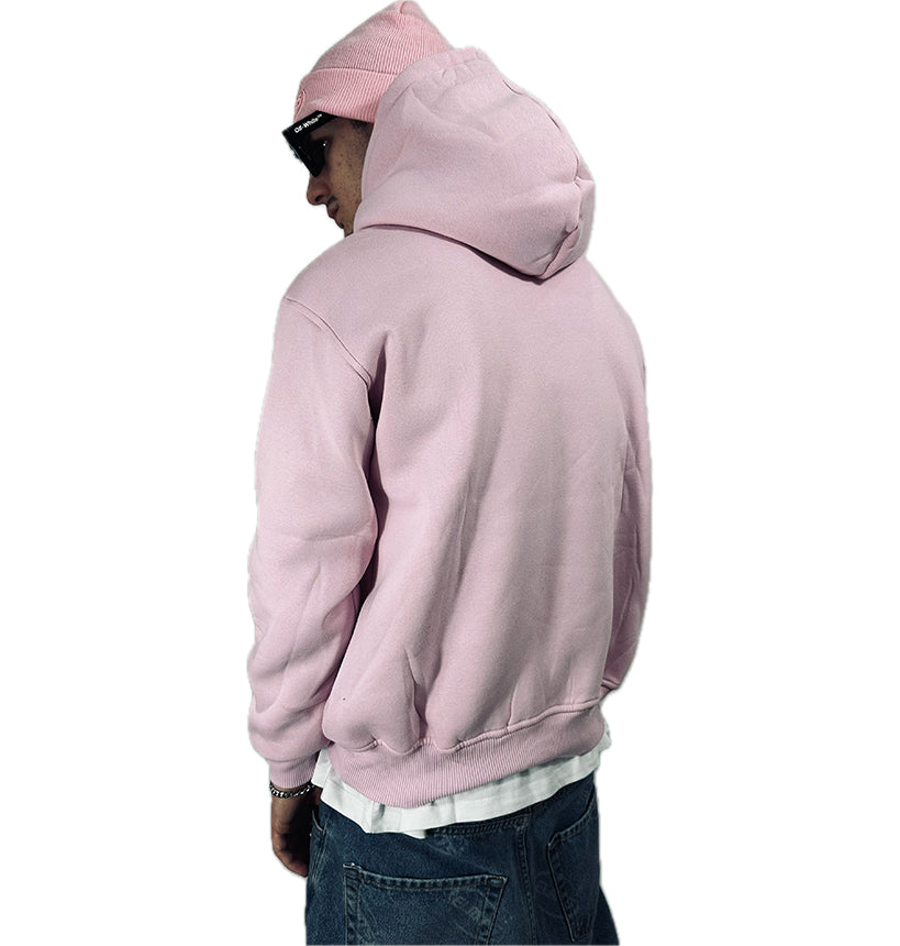 PERFECT HOODIE PINK STRASS LOGO