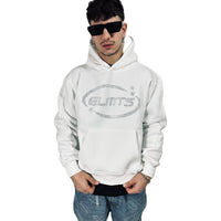 PERFECT HOODIE WHITE STRASS LOGO